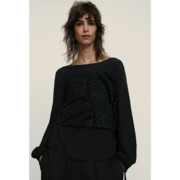 ZARA Sparkly Bustier Top Limited Edition size M - Picture 3 of 9